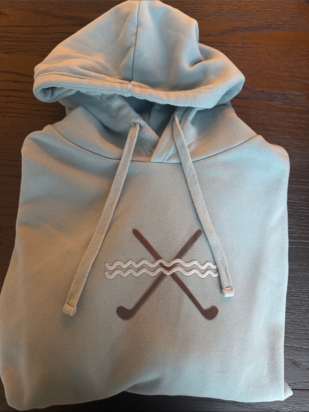 Headwaters American Needle Light Blue Hoodie with Red Logo Tag